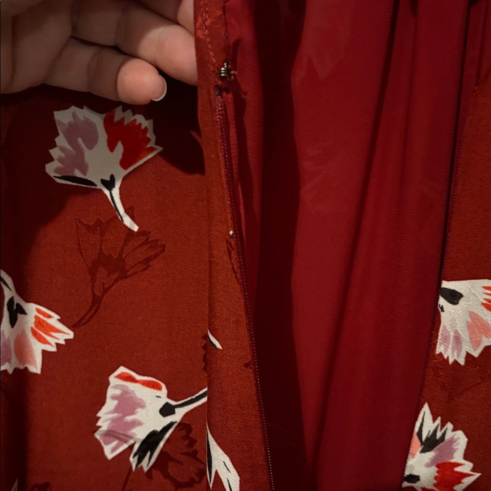 Rebecca Taylor Dress Paintbrush Floral Silk Blend Lined, Size 4 - Picture 15 of 16
